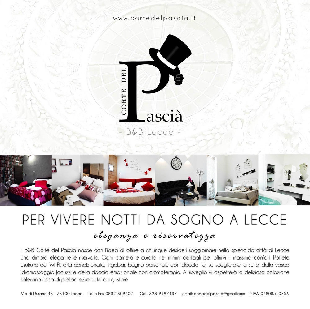 Corte Del Pascia Bed and Breakfast Lecce Exteriör bild